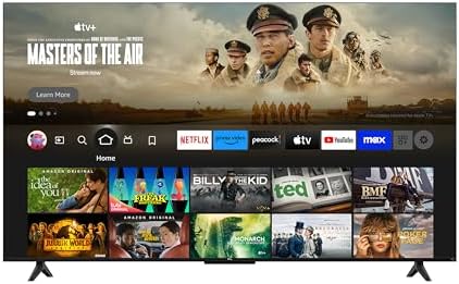 TCL 55-Inch Class Q65 QLED 4K Smart TV with Fire TV (55Q651F, 2024 Model), Dolby Vision, HDR PRO+, Dolby Atmos, Alexa Built-in with Voice Remote, Apple AirPlay 2 Compatibility, Streaming Television