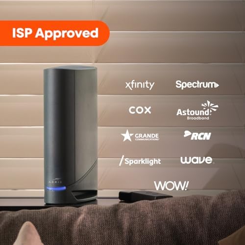 ARRIS (G34) - Cable Modem Router Combo - Fast DOCSIS 3.1 Gigabit WiFi 6 (AX3000), Approved for Comcast Xfinity, Cox, Spectrum & More, 1 Gbps Max Internet Speeds