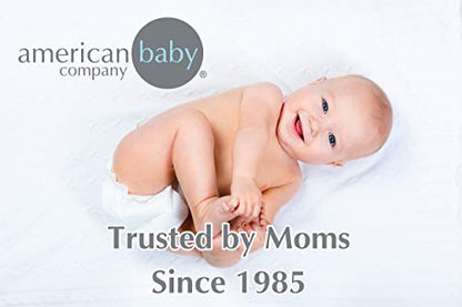 American Baby Company 2 Pack Waterproof Fitted Crib Mattress Protector 52" x 28" - Quilted, Noiseless, Soft & Breathable Crib & Toddler Mattress Pad Cover