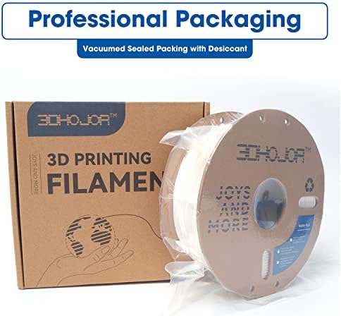 Matte PLA Filament 1.75mm, Upgrade Matte 3D Printer PLA Filament, 1KG*2 Bundle Cardboard Spool 3D Printing Filament for 3D Printers(Matte White 2Pack)
