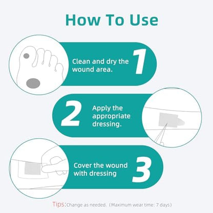 Dimora Upgrade Silver Calcium Alginate Wound Dressing -Antibacterial Non Stick Gauze for Wounds Care, Highly Absorbent Sterile Bandage Pads with Ag, 3'' x 3'' Patches 12 Packs Individual