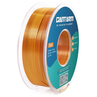 GIANTARM Dual Color PLA Filament, Silk PLA Filament 1.75mm +/-0.02mm,1KG Spool(2.2lbs) Vacuum Packaging, 3D Printing Filaments Fit Most FDM Printer
