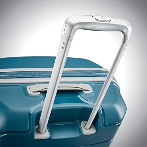 Samsonite Freeform Hardside Expandable with Double Spinner Wheels, Checked-Large 28-Inch, Dark Teal