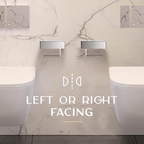 Day Moon™ Brushed Nickel Toilet Paper Holder with Shelf, Wipe Holder for Bathroom, Flushable Wipes Dispenser - Toilet Paper and Wipes Holder, Toilet Paper Holder with Storage