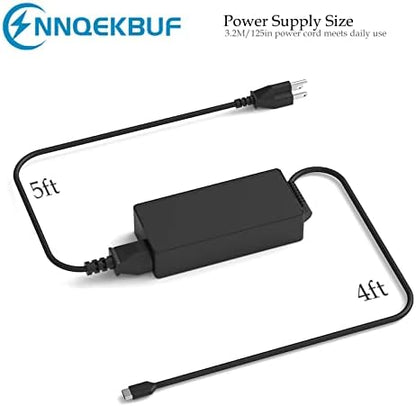 Laptop Charger 65W USB C Power Adapter Compatible with Dell Chromebook 3100 3300 3380 3400 3500 5190 5300 5400 7200 Latitude 5420 5520 5320 7410 7310 2-in-1 P28T P29T P30T Laptop Type C