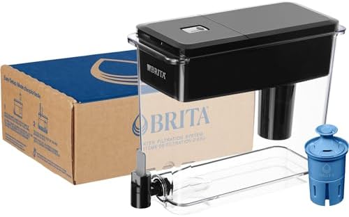 Brita Water Dispenser, UltraMax Elite Filter, Removes 99% of Lead, Includes 1 Filter, 27-Cup Capacity, Black