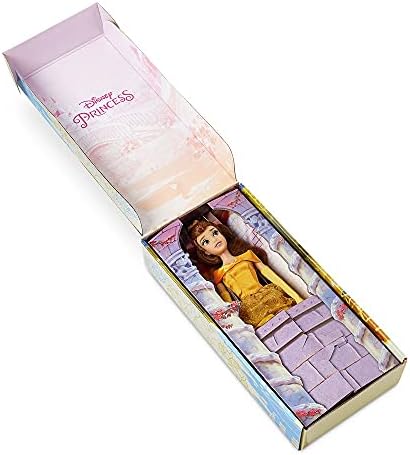 Disney Store Official Disney Princess Classic Doll (Belle from Beauty and The Beast), 11 Inches, Includes Brush with Molded Details, Posable Toy in Classic Outfit - Disney Princess Toys for Girls