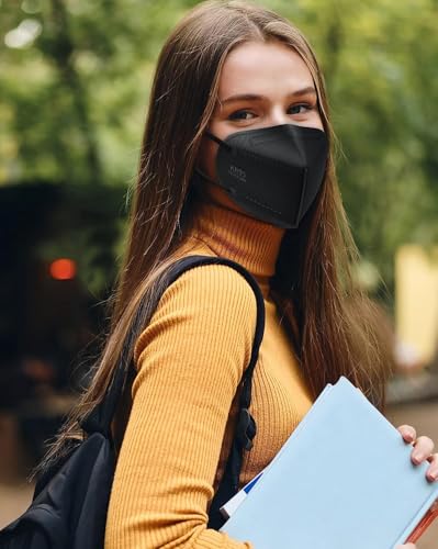 LEMENT KN95 Face Masks 100 Pack,5-Ply Breathable Cup Dust Disposable Masks For Adult,Teenager