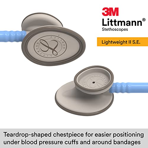 3M Littmann Lightweight II S.E. Stethoscope 2454, 28" Ceil Blue Tube