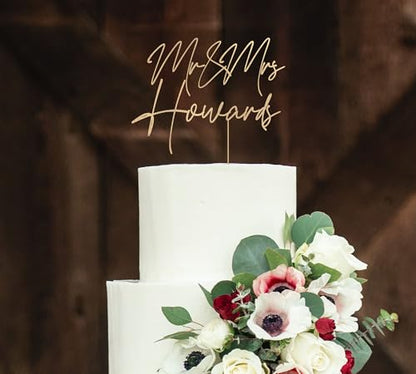 Wedding Cake Toppers, Wedding Cake Toppers Bride and Groom, Custom Cake Topper, Customize Your Own Anniversary Mr and Mrs Cake Topper
