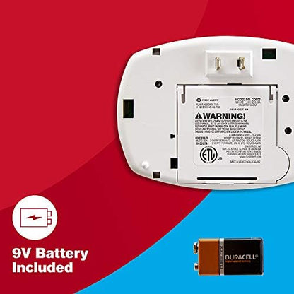 FIRST ALERT Plug-In Carbon Monoxide Detector with Battery Backup, (Pack of 3), CO605