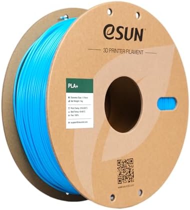 eSUN PLA+ Filament 1.75mm, 3D Printer Filament PLA Plus, Dimensional Accuracy +/- 0.03mm, 1KG Spool (2.2 LBS) 3D Printing Filament for 3D Printers, Space Blue