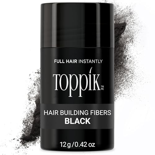 Toppik Hair Building Fibers, Fill In Fine or Thinning Hair Instantly Thicker, Fuller Looking Hair 9 Shades,4 size options