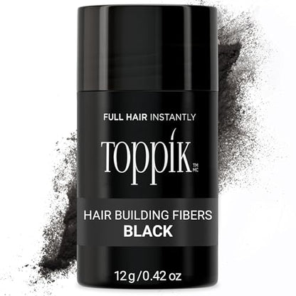 Toppik Hair Building Fibers, Fill In Fine or Thinning Hair Instantly Thicker, Fuller Looking Hair 9 Shades,4 size options