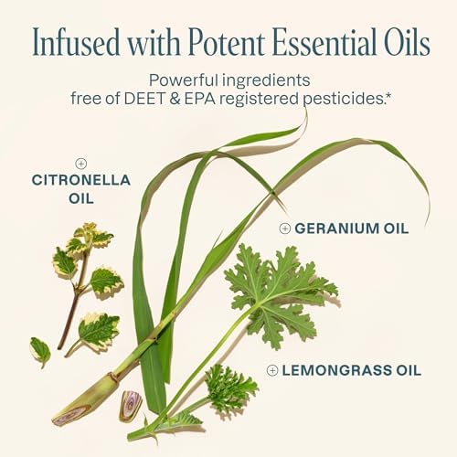 Cliganic 25 Pack Mosquito Repellent Bracelets for Adults & Kids - Natural DEET-Free Bands, Individually Wrapped