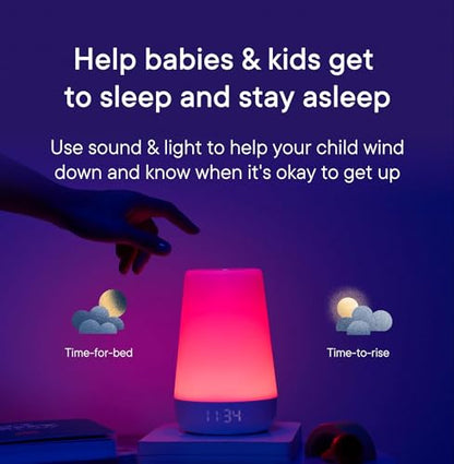 Hatch Rest+ Baby & Kids Sound Machine | 2nd Gen | Child’s Night Light, Alarm Clock, Toddler Sleep Trainer, Time-to-Rise, White Noise, Bedtime Stories, Portable, Backup Battery (with Charging Base)