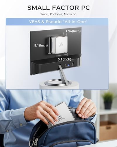 KAMRUI GK3Plus Mini PC, 16GB RAM 512GB M.2 SSD Mini Computers,12th Alder Lake N95 (up to 3.4GHz) Micro PC, 2.5''SSD, Gigabit Ethernet,4K UHD,Three Screen Display, WiFi,BT,VESA/Home/Business Small pc