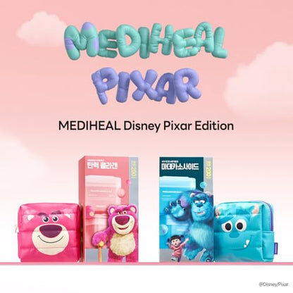 MEDIHEAL Teatree Trouble Toner Pads [Disney Pixar Edition] - Lactobacillus Sensitive Acne Prone Skin - Vegan Face Gauze, Full Size 100 + Refill 100 (200 Pads)