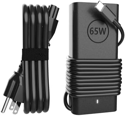 65W 45 Watt USB Type C Laptop Charger Compatible with Dell XPS 13, Latitude 5440 5540 5450 5420 7420 5520 E5440 E5430 5320 7440 5430 5530 7430 7450 Power Cord, Chromebook 3100 2in1 Computer AC Adapter