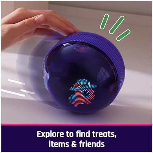 Hamster Ball Interactive Toy with Over 20 Hamsters Inside, Rolls & Reacts to Touch, Digital Pet Kids Toys for Girls & Boys Ages 5 and up