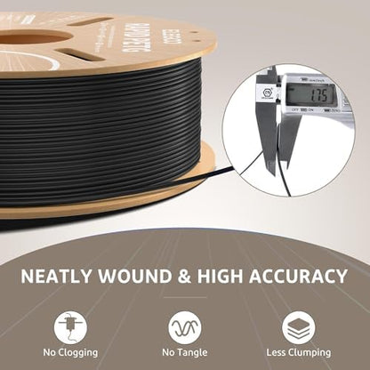 ELEGOO Rapid PETG Filament 1.75mm White 1KG, High Speed 30-600mm/s 3D Printer Filament Dimensional Accuracy +/- 0.02 mm, 1kg Cardboard Spool(2.2lbs) Fits for Most FDM 3D Printers