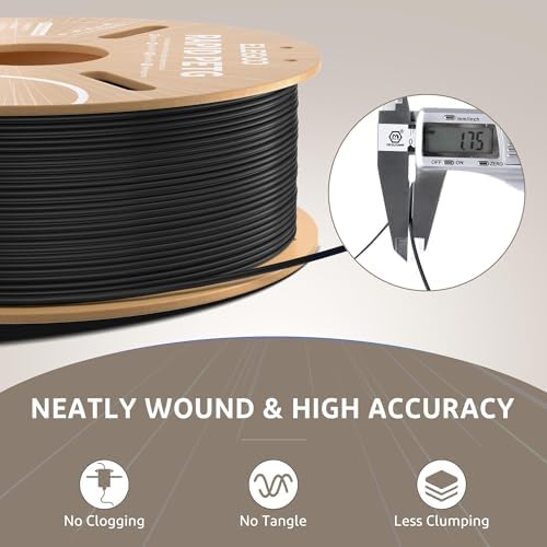 ELEGOO Rapid PETG Filament 1.75mm White & Gray 2KG, High Speed 600mm/s 3D Printer Filament Dimensional Accuracy +/- 0.02 mm, 1kg Cardboard Spool(2.2lbs) Fits for Most FDM 3D Printers