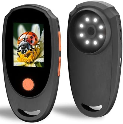 Handheld Digital Microscope with 2.0 Inch IPS Color Screen, Portable Magnifying Glass for Kids, 500x Magnification, 8 Adjustable 3-Level LED Lights, USB Compatible with PC Windows and Mac OS