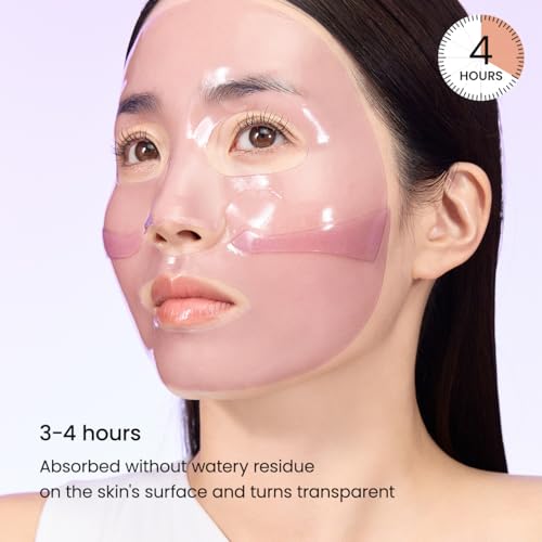 BIODANCE Rejuvenating Caviar PDRN Real Deep Mask, Overnight Hydrogel Mask, Skin Firming & Radiance Boost, Enhancing Recovery for All Skin Types, 1.19oz(34g) x 4ea