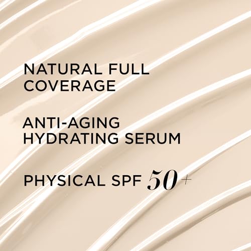 IT Cosmetics CC+ Cream - Full-Coverage Foundation With SPF 50, Color Corrector & Anti-Aging Serum, Formulated With Niacinamide & Hyaluronic Acid, Natural Finish, For All Skin Types, 1.08 fl oz