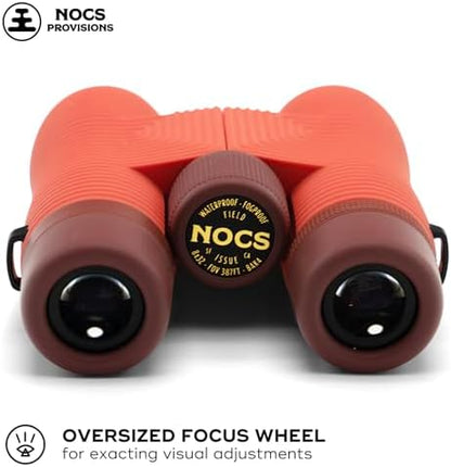 Nocs Provisions Field Issue Compact 8x32 Waterproof Binoculars, Shockproof, Fogproof, 8X Magnification, Bak4 Prism, Multi-Coated Lenses for Adults & Kids, Bird Watching, Hunting & Wildlife Viewing