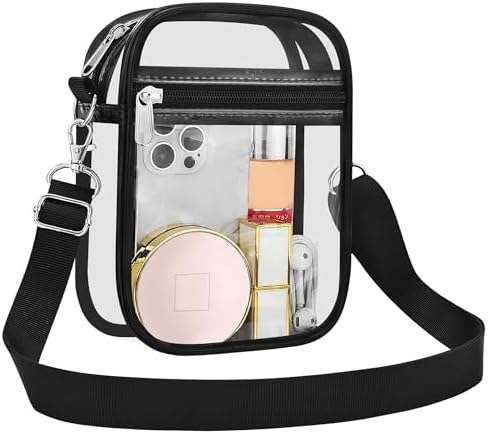 USPECLARE Clear Purse Stadium Approved CrossBody Bag for Men and Women