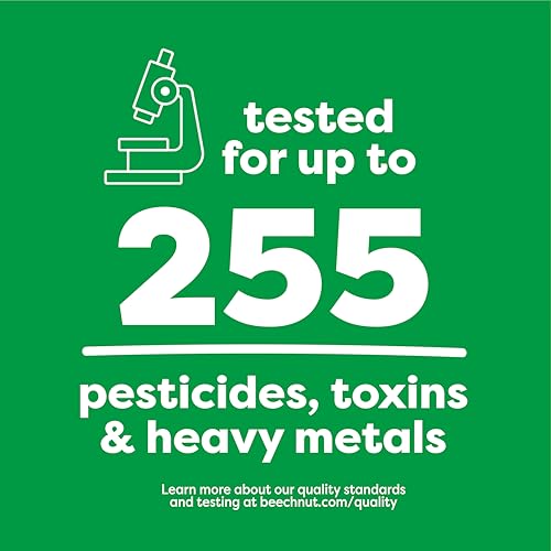 Beech-Nut Baby Food Pouches Variety Pack, Berry Blends Fruit Purees, 3.5 oz (18 Pack)