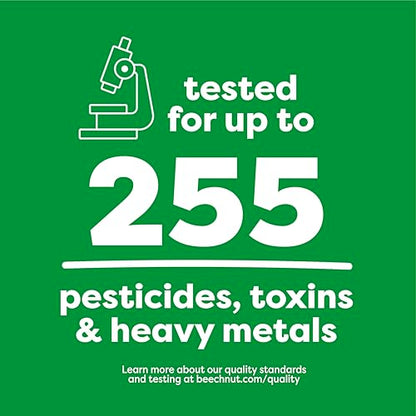 Beech-Nut Baby Food Pouches Variety Pack, Berry Blends Fruit Purees, 3.5 oz (18 Pack)