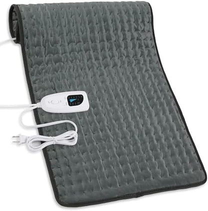 Heating Pad,Electric Heating Pads for Back,Neck,Abdomen,Moist Heated Pad for Shoulder,Knee,Hot Pad for Arms and Legs,Dry&Moist Heat & Auto Shut Off(Charcoal Gray, 33''×17')