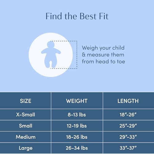 SleepingBaby Zipadee-Zip Transition Swaddle - Cozy Baby Swaddle Blanket with Zipper Convenience - Roomy Wearable Blanket for Easy Diaper Changes - Classic Mint, Small (4-8 Month)