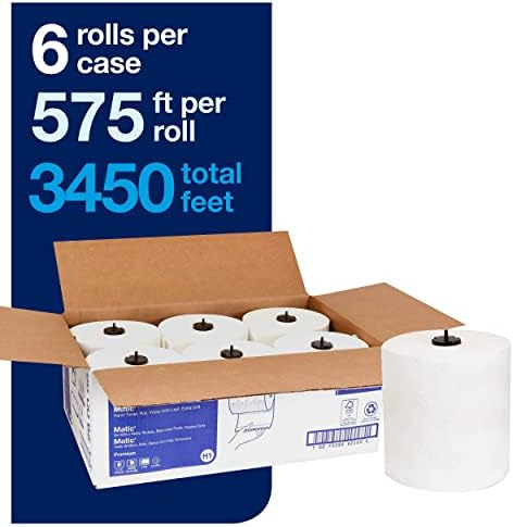 Tork Matic Soft Hand Towel Roll (6 Rolls) and Tork Matic Paper Towel Dispenser