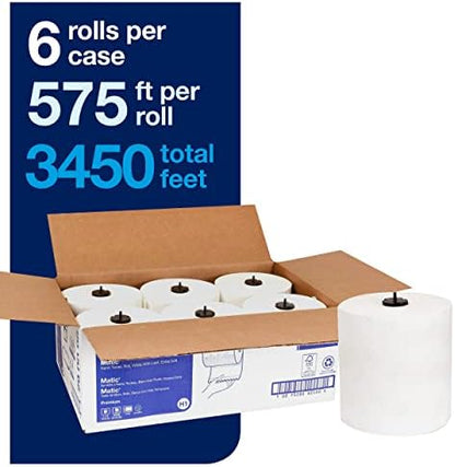 Tork Matic Soft Hand Towel Roll (6 Rolls) and Tork Matic Paper Towel Dispenser