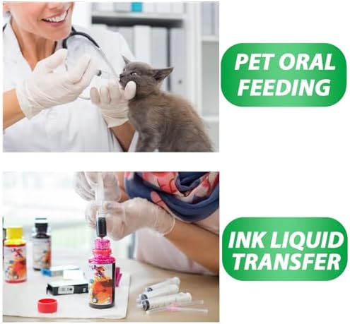 HiMo Pack of 50 - 60ml Syringe, 60cc syringes with caps for Liquid, Oral, Jello Shot, Scientific Labs, Measurement, Dispensing, Catheter Tip