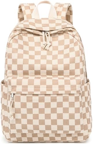School Backpack for Teen Girls Bookbags Elementary High School Corduroy Laptop Bags Women Travel Daypacks