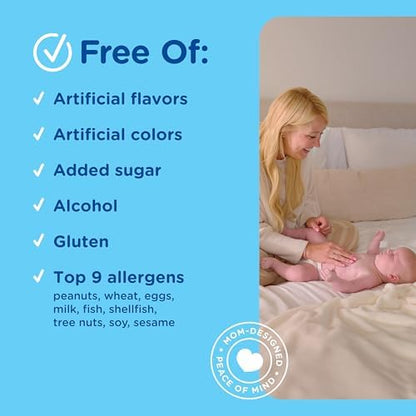 Mommy's Bliss 4-Piece Newborn and Baby Essentials Kit - With Gripe Water, Gas Relief Drops, Vitamin D 400IU, and Saline Drops/Spray - The Perfect Baby Gift.