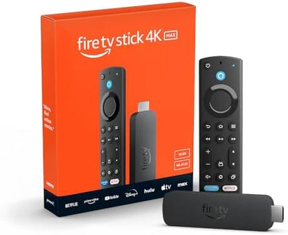 Like-New Amazon Fire TV Stick 4K Max streaming device (newest model) supports Wi-Fi 6E, free & live TV without cable or satellite