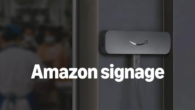 Amazon Signage Stick - digital signage media player - quad-core SoC, 4K video streaming and playback, WiFi 6E