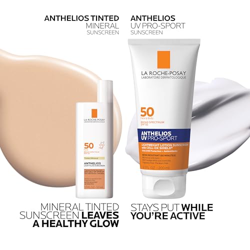 La Roche-Posay Anthelios Sunscreen SPF 50, Ultra-Light Fluid Broad Spectrum SPF 50, Face Sunscreen with Titanium Dioxide Mineral, Lightweight & Fast-Absorbing, Oil-Free, Matte Finish