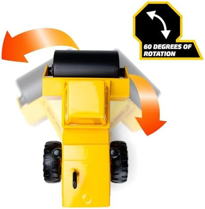 Tonka Steel Classics - Steam Roller - Made with Steel, Yellow Toy Truck, Boys and Girls, Toddlers Ages 3+, Big Construction Truck, Birthday Gift, Holiday, Ages 4+