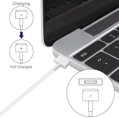 Mac Book Air Charger Replacement for AC 45W Power T-tip Shape Connector Power Adapter for 11 inch and 13 inch (Between 2012-2017)