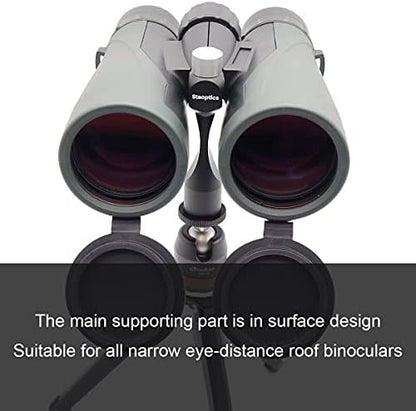 Binocular Tirpod Adapter Quick Release 1/4-20Inch Threading Detachable Mount Accessories for 8x40 8x42 10x50 10x56 12x50 12x60 15x60 15x70 25x70 etc Roof and Porro Zoom Binoculars