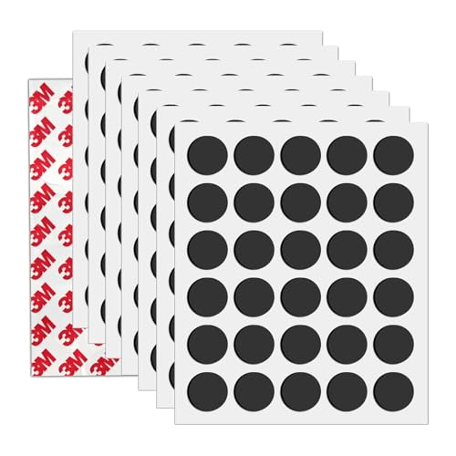 Round Magnets with Adhesive Backing, 240 Pieces 3M Strong Adhesive Circle Magnetic Tape (Diameter 0.8’’ x 0.08”) Anisotropy Magnets Dots for DIY Craft Art Projects