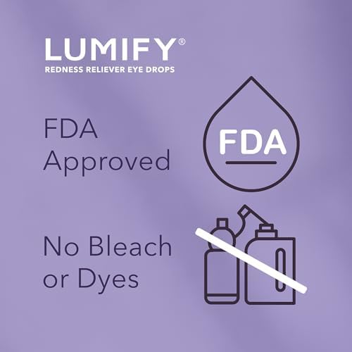 LUMIFY Redness Reliever Eye Drops, for Whiter & Brighter Looking Eyes, 0.25 Fl Oz (7.5 mL)