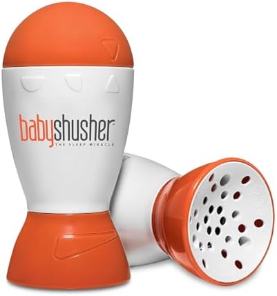 Baby Shusher Portable Sound Machine - Mom-Like 'Shh!' Sound for Baby, Sleeping Soother, Newborn Essentials for Crib, Battery Operated Hush, Travel Friendly, Shower & Registry Gift - 1 Count