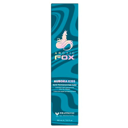 ARCTIC FOX Vegan and Cruelty-Free Semi-Permanent Hair Color Dye (5.6 Fl Oz, AURORA KISS)